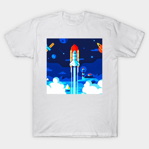 Mission Space T-Shirt by TheSkullArmy